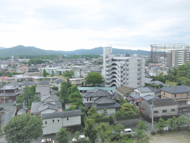 ファミールハイツ久留米弐番館の展望|バルコニーより公園と目に優しい緑が映ります。