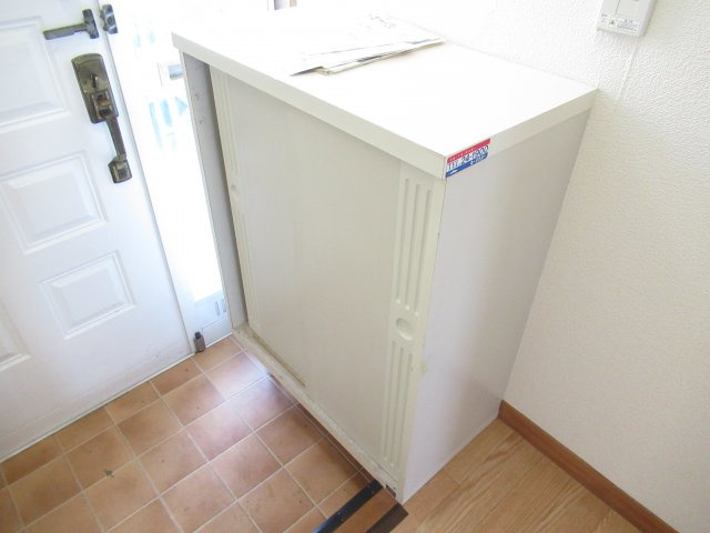 ムツミハイツＢの玄関|収納もある玄関です