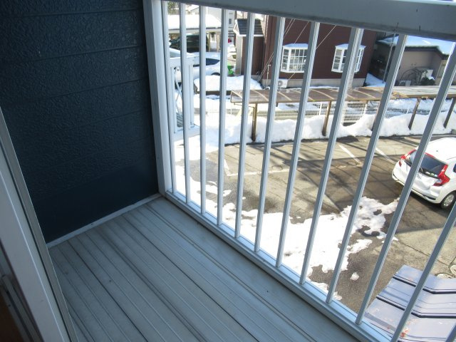 ムツミハイツＢのバルコニー|バルコニーがあります