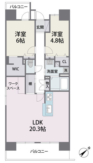 【間取り】 | アビターレ駅南 | アビターレ駅南の間取り
