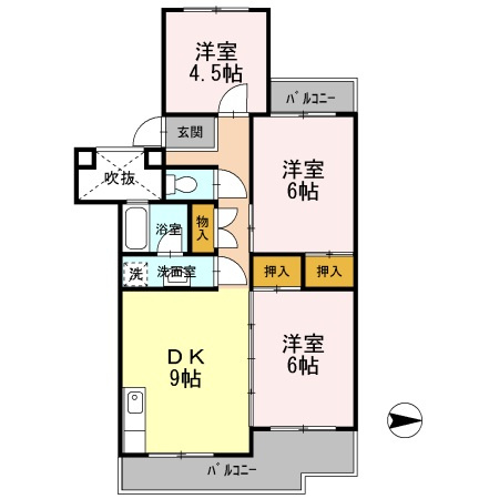 フジパレス米子の間取り