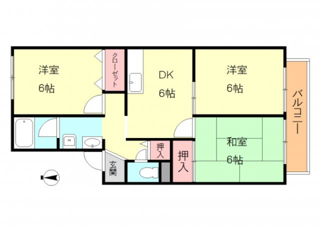 パークヒルズ春日丘の間取り