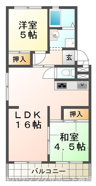 グリーンハイム山口の間取り
