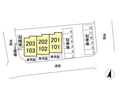 【駐車場】 | ローズヒル | 配置図♪