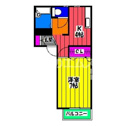 【間取り】 | アトラース大橋の間取り