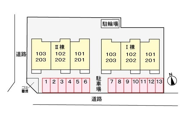 リファインドヴィラⅠの区画図