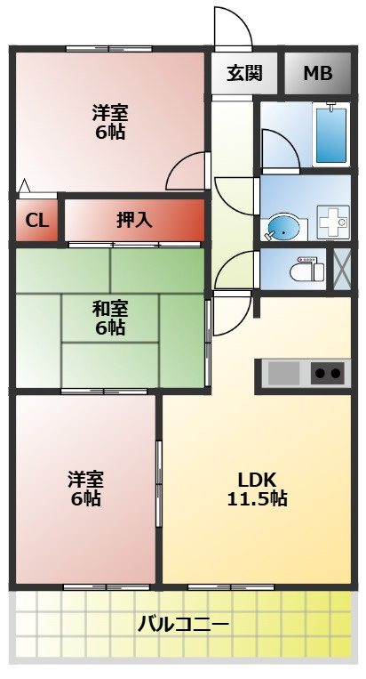 ベルドミールの間取り
