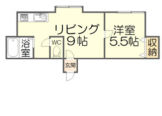 【間取り】 | エントピア壱番館 | ※画像は同物件の異なる間取りのものです。