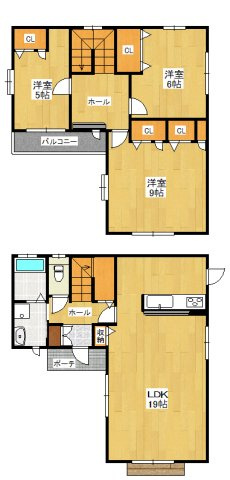【間取り】 | 北六甲台戸建４号