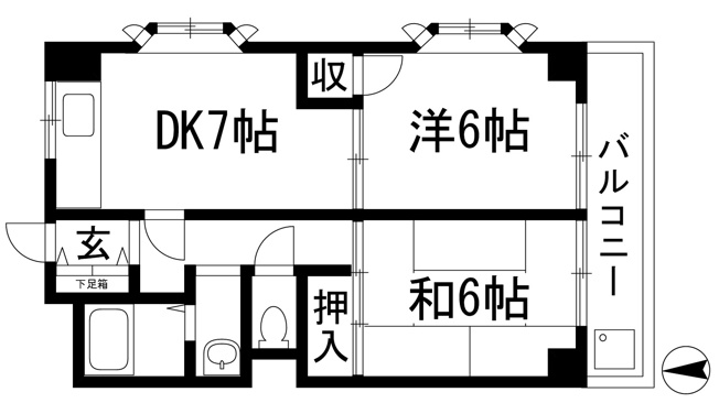 【間取り】 | ラグゼコート伊丹