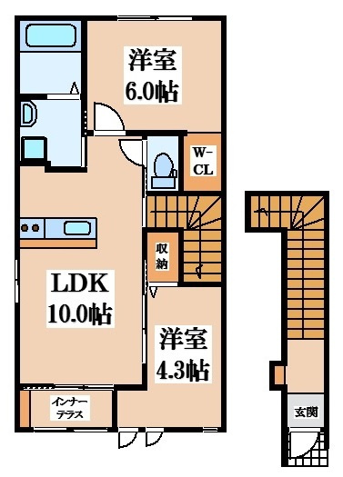 【間取り】 | アクシア旭町