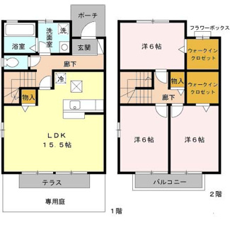 【間取り】 | 楠風館　Ｄ棟