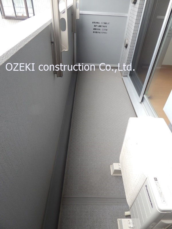 キャメロット新越谷のバルコニー