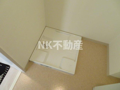 【洗面所】 | グランコートヒグチ（八戸ノ里賃貸） | 室内洗濯パンです