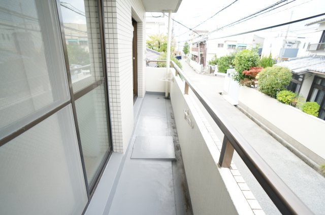 福山ハイツのバルコニー