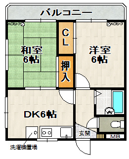 福山ハイツの間取り