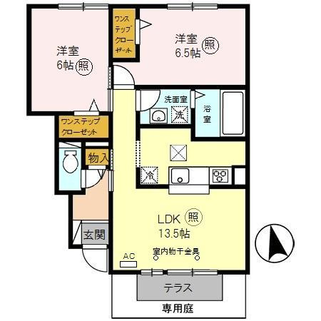 モダンコート網干YAMAGATAの間取り