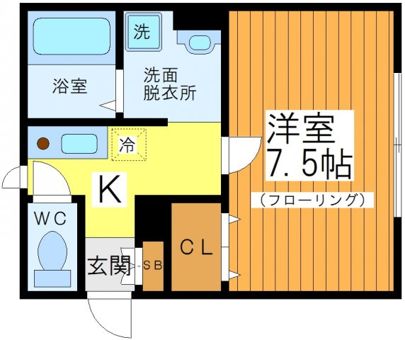 トレビュー松原の間取り