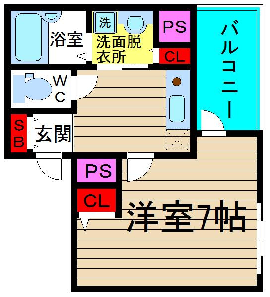 コレクション新町の間取り
