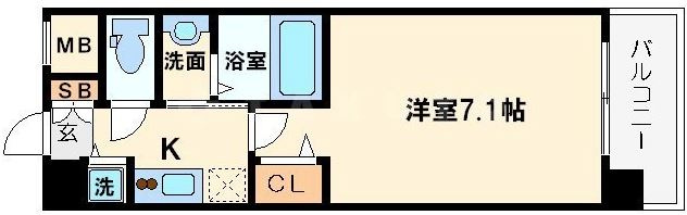 エスティメゾン塚本の間取り