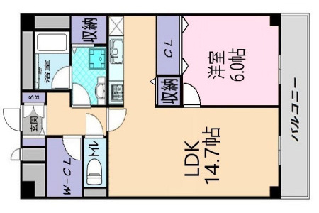 コーポエバーグリーンの間取り