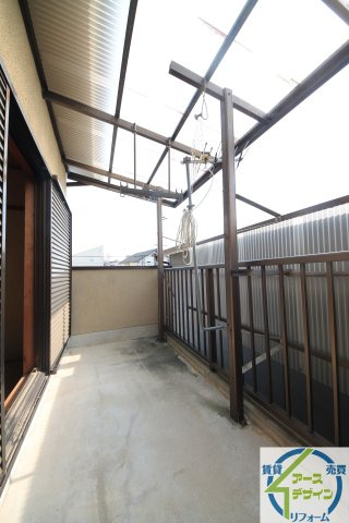 高木ハイツのバルコニー