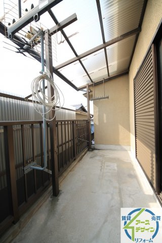 高木ハイツのバルコニー