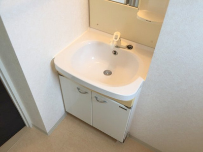 【洗面所】 | シェルシード新都心 | ※退去前の為、別部屋の写真になっております　現状優先です