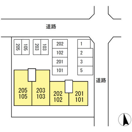 プリムローズの区画図
