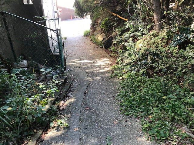 和歌山市新和歌浦・土地・56521の前面道路含む現地写真