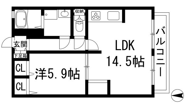 【間取り】 | ガーデンハウス宝塚Ａ棟