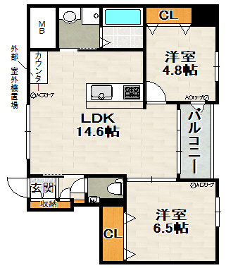 グリーンコートARAMAKIの間取り