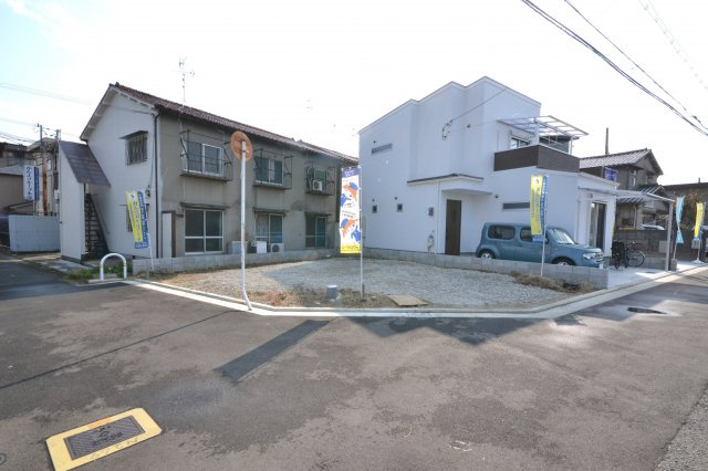 堺市北区百舌鳥本町　土地の外観|現況　更地　上水道・下水道・都市ガス　敷地内への引込あり