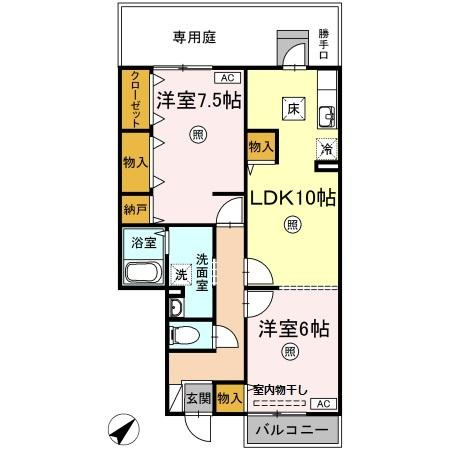 ファミールSの間取り