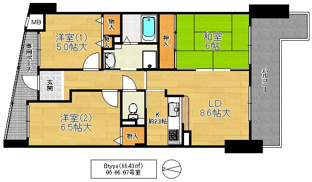 グランシャリオの間取り