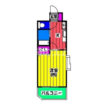 【間取り】 | ピアニシオン大橋 | ピアニシオン大橋の間取り