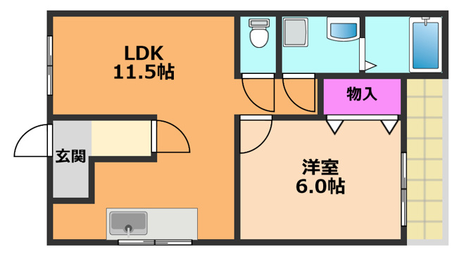 【間取り】 | 斉田マンション