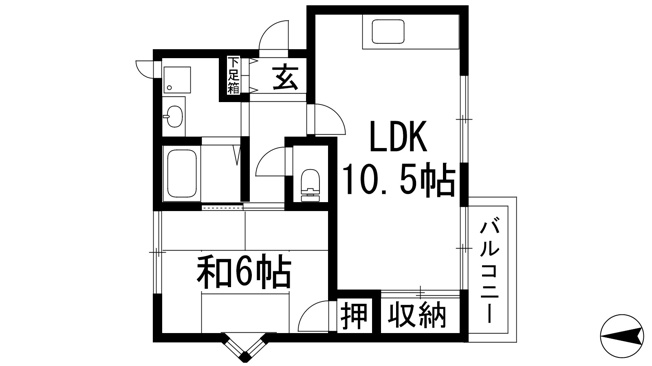 【間取り】 | 売布ガ丘スカイハイツ