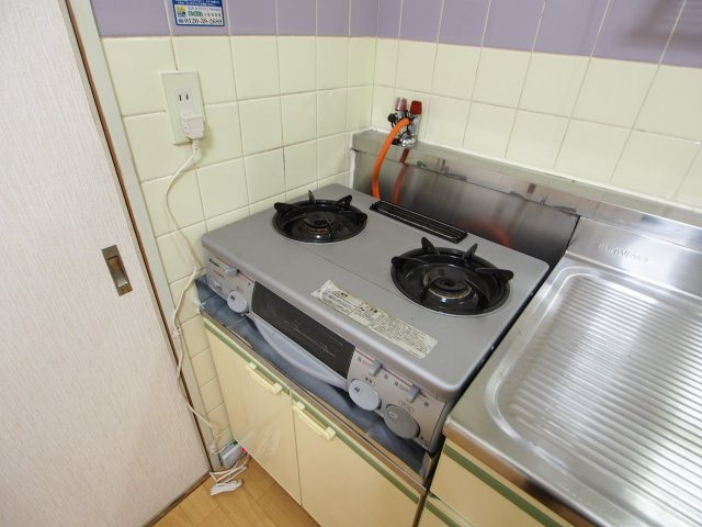 【キッチン】 | 池嶋ビル | 2口コンロ