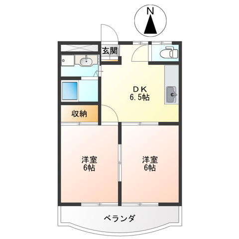 メゾンパークサイドの間取り