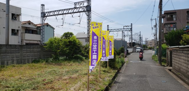 サン・タウン磯島茶屋町の前面道路含む現地写真