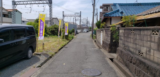 サン・タウン磯島茶屋町の前面道路含む現地写真