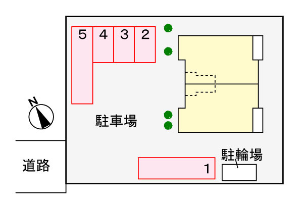谷井田レジデンスの区画図