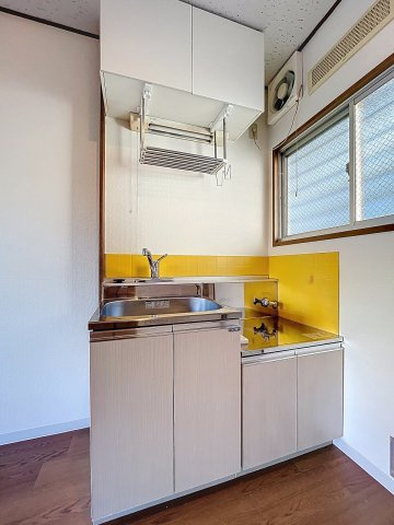 【キッチン】 | Smart City明大前 | ★嬉しい食器棚付き！ガスコンロ設置可キッチンです★