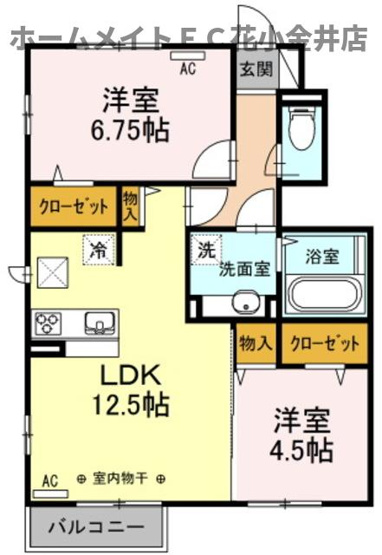 【間取り】 | アーブル　クロシェット　C棟