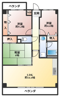 【間取り】 | ルミエール西緑丘