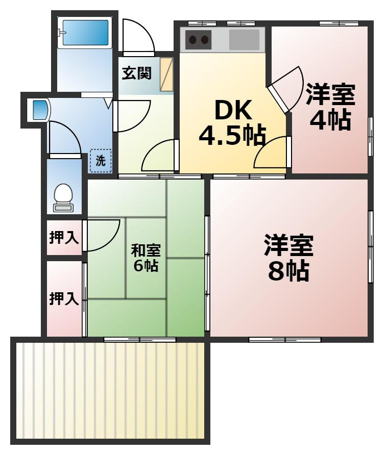 コーポアオイの間取り