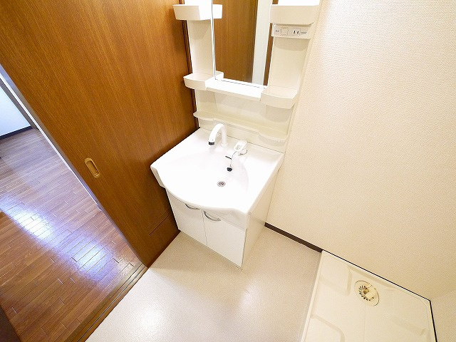 ドルフⅢの洗面所|広い洗面スペース