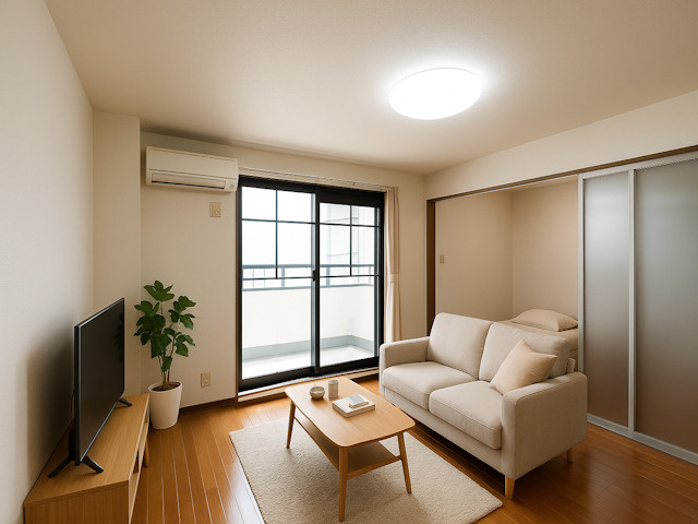 ドルフⅢの居間・リビング|CGで家具等を配置したもので家具等は含まれません。