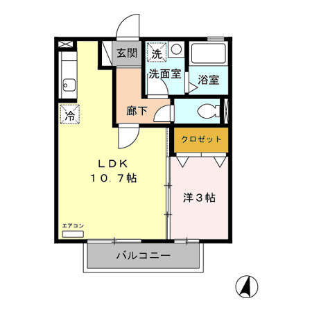 コンフォートⅠの間取り
